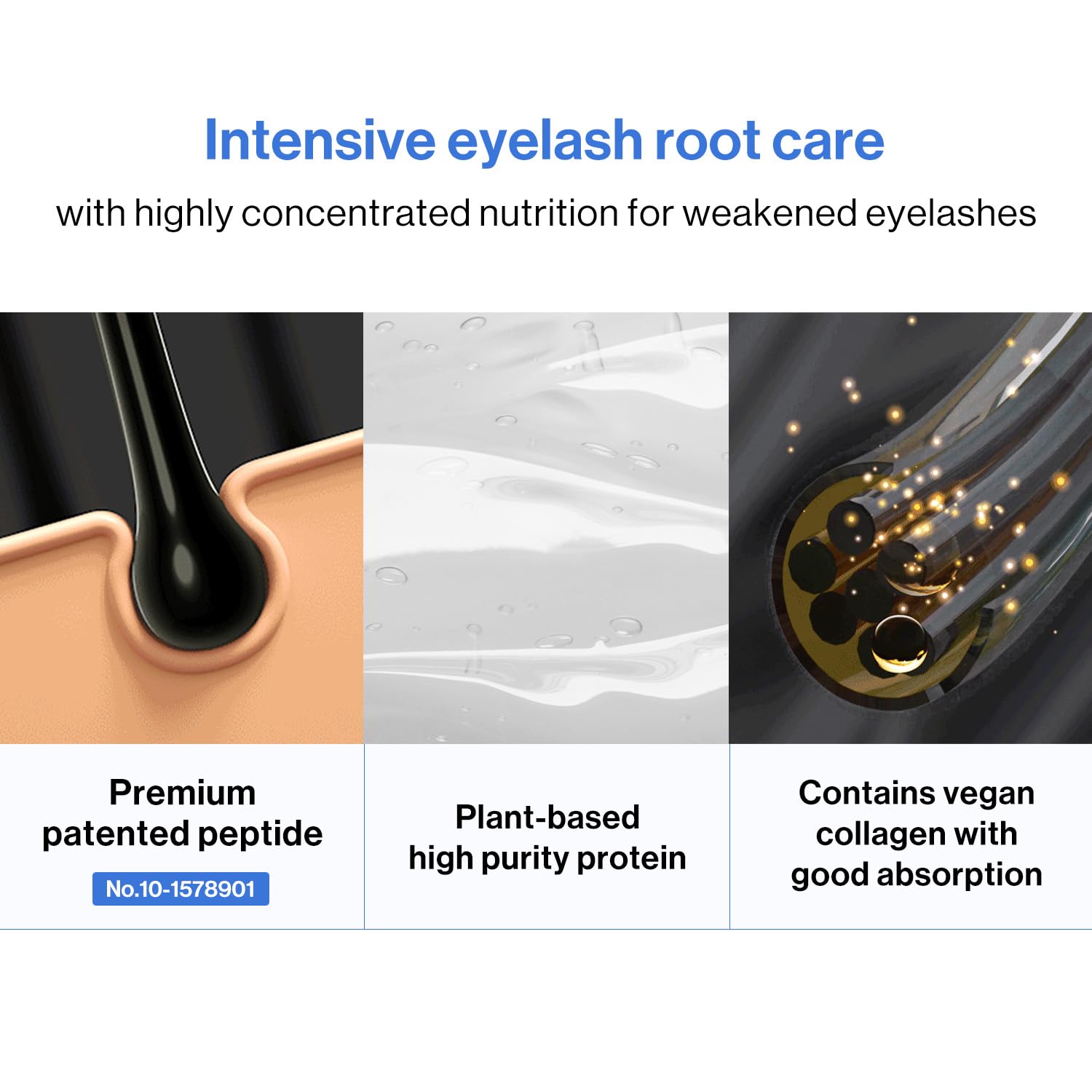 Amazon.com: COSNORI Intensive Eyelash Serum - Korean Eyelash Root